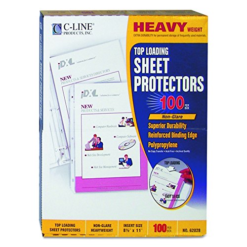 【中古】【未使用 未開封品】Heavyweight Polypropylene Sheet Protector, Non-Glare, 11 x 8 1/2, 100/BX (並行輸入品)