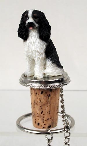 yÁzygpEJizCavalier King Charles Spaniel Black/White Wine Bottle Stopper DTB80B