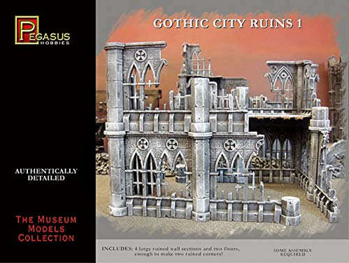 【中古】【未使用・未開封品】ペガサスホビー 1/72 破壊されたゴシック建築1 (28mmスケール) プラモデル PH4930(3.0)