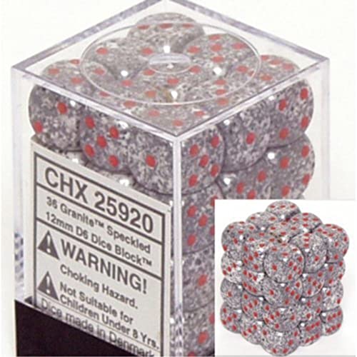 š̤ۡѡ̤ʡChessex Dice d6 Sets: Granite Speckled - 12mm Six Sided ...