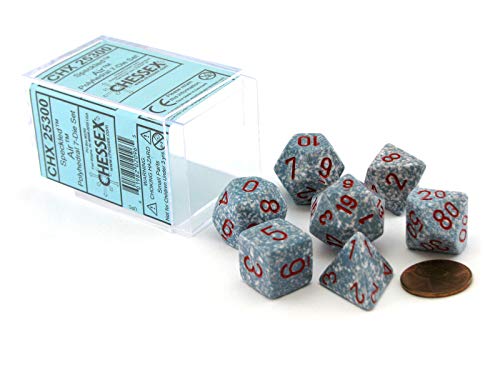 Polyhedral 7-Die Chessex Dice Set - Speckled Air by Chessex
