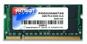 【中古】【未使用・未開封品】Patriot ノートPC用メモリDDR2-667(PC2-5300)正式対応DRAMチップ搭載 2GB シングルパッケージ PSD...