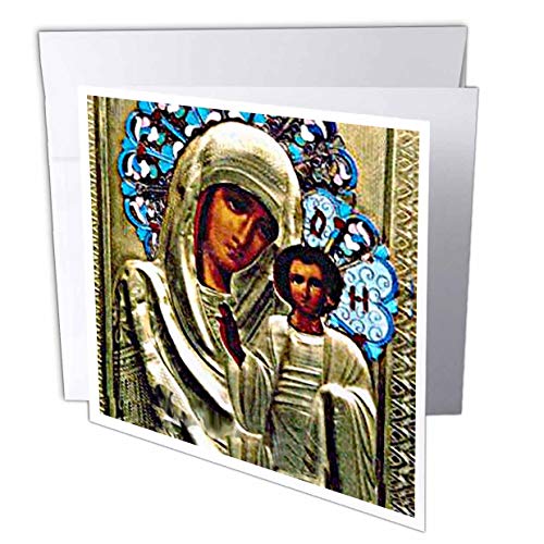 【中古】【未使用・未開封品】ロシアアイコン???ロシアのアイコンThe Blessedメアリー???グリーティングカード Set of 12 Greeting Cards