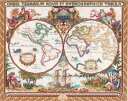 【中古】【未使用・未開封品】Janlynn　クロスステッチキット　Olde World Map　【並行輸入品】　　　　　　　　　　　　Janlynn Cross Stitch Kit, 15-Inch by 18-Inch, Olde