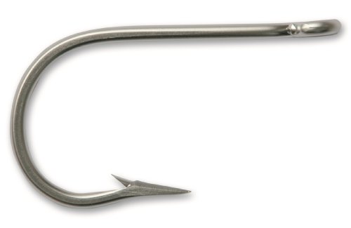 š̤ۡѡ̤ʡ([Size 7/0, Pack of 10], Stainless Steel) - Mustad Big Game Southern and Tuna Stainless Steel Forged Short Barb Hook