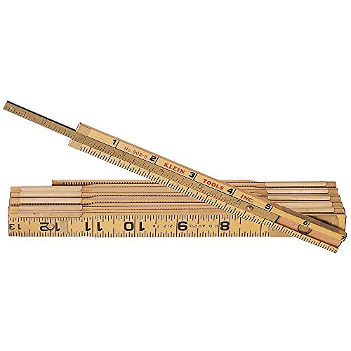 【中古】【未使用・未開封品】Klein Tools 905-6 Wood Folding Rule with Extension by Klein Tools