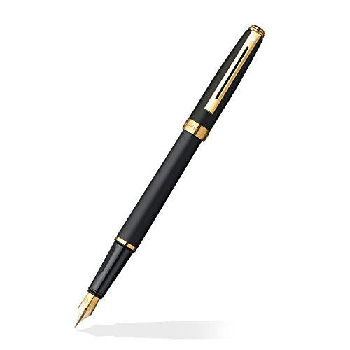 【中古】【未使用・未開封品】Sheaffer Prelude Fountain Pen Matt Black - Gold Trim 万年筆 並行輸入品 