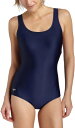 【中古】【未使用・未開封品】Speedo Women's Long Powerflex Moderate Ultraback Swimsuit, Navy, 1...