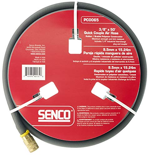 【中古】【未使用・未開封品】Senco PC0065 Hose 3/8-inch by 50 foot with 1/4-inch Couple Plug by Senco