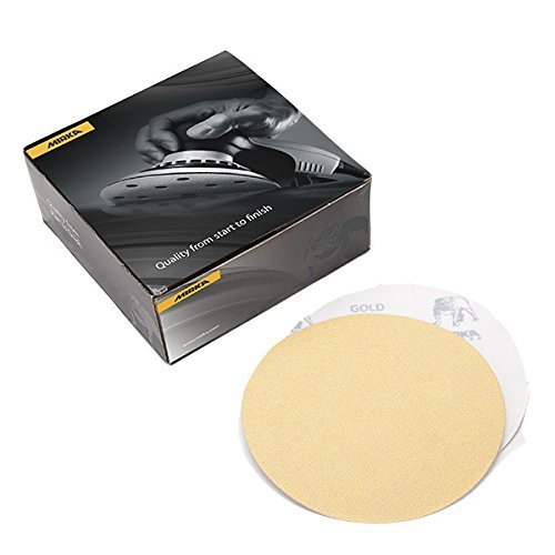 【中古】【未使用・未開封品】Mirka Bulldog Gold Abrasive Discs 5 Hook And Loop No Hole 220 Grit (50 Count) by Mirka