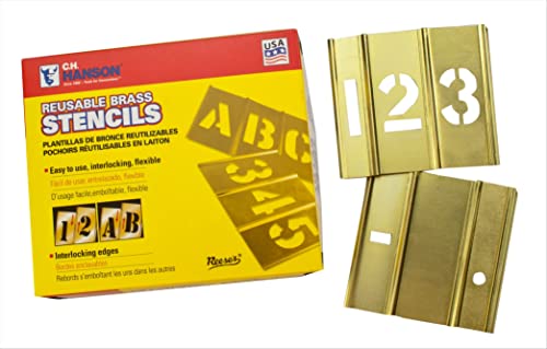 Hanson 4 Interlocking Numbers Stencil Set by C.H. Hanson