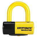 【中古】【未使用 未開封品】KRYPTONITE ( クリプトナイト ) ロック NEW YORK LOCK ニューヨークシリーズ EV4 ディスクロック イエロー スペアキーシステム 盗難見舞