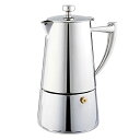 【中古】【未使用・未開封品】Cuisinox 6カップ ステンレス 自動コンロエスプレッソ メーカー
