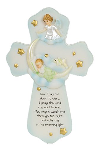 【中古】【未使用・未開封品】Roman Guardian Angel Sweet Dreams Baby Cross (62124) by Roman