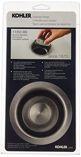 【中古】【未使用・未開封品】(Brushed Stainless) - KOHLER K-11352-BS Disposal Flange, Brushed Stainless