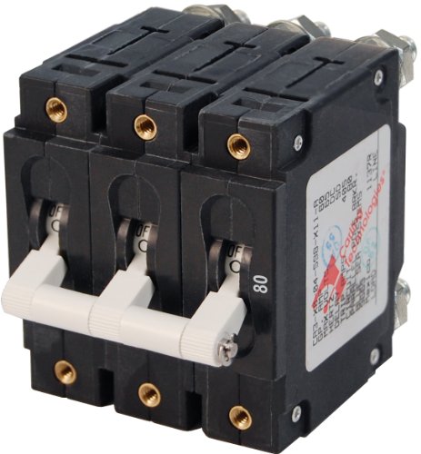 【中古】【未使用・未開封品】Blue Sea Systems CシリーズトリプルポールToggle回路遮断器 80 Amp