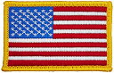 【中古】【未使用・未開封品】BLACKHAWK! アメリカ国旗ワッペン 赤、白、青