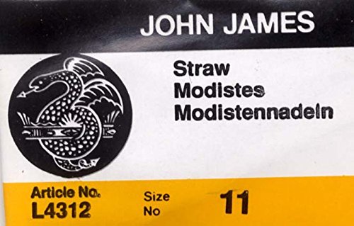 【中古】【未使用・未開封品】Colonial Needle 25 Count John James Milliners/Straw Uncarded Needles..