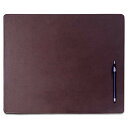 【中古】【未使用・未開封品】Dacasso チョコレートブラウンレザー会議テーブルパッド 17×14インチ
