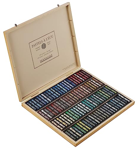 【中古】【未使用・未開封品】Sennelier ensemble de Pastel secs Coffret en bois 50 ASSORTED [並行..