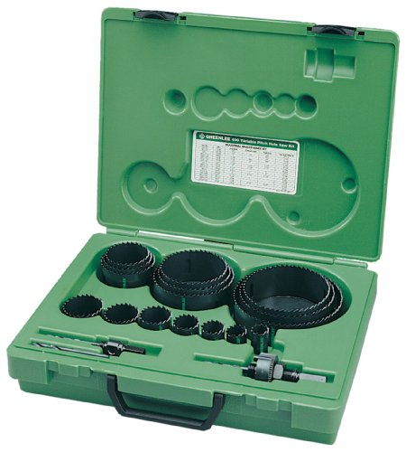 Greenlee 890 Industrial Maintenance Bi-Metal Hole Saw Kit For 3/4 Through 4-3/4 Conduit Size by Greenlee