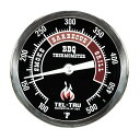 【中古】【未使用・未開封品】BQ300 Barbecue Thermometer, 3 inch black dial with zones, 4 inch s...