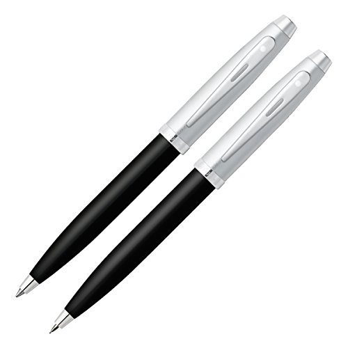 【中古】【未使用 未開封品】Sheaffer 100 Series Ballpoint/Mechanical Pencil Set Brushed Chrome Cap/Black Barrel: Nickel Trim シャープペン (並行輸入品)