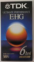 【中古】【未使用・未開封品】TDK究極パフォーマンスe-hg Extra High Grade VHS T - 120空白ビデオテープ