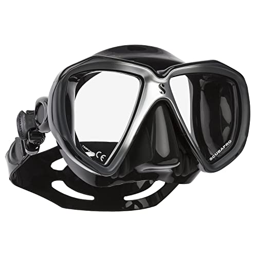 【中古】【未使用・未開封品】SCUBAPRO Spectra Dive Mask Black Skirt Silver / Black