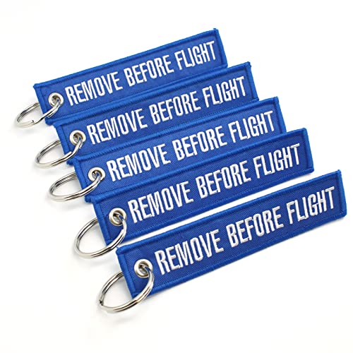 rotary13b1?Remove Before Flightキーチェーン???ブルー???5点
