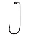 š̤ۡѡ̤ʡ(4/0) - Gamakatsu Black Jig 90, Heavy Wire, Round Bend Jig Hook, 100 Pack