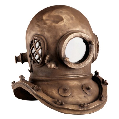 【中古】【未使用・未開封品】(Large) - Design Toscano Replica Deep Sea Diver's Helmet in Antique Brass 【中古】【未使用・未開封品】(Large) - Design Toscano Replica Deep Sea Diver's Helmet in Antique Brass