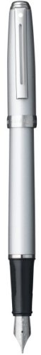 【中古】【未使用・未開封品】Sheaffer Prelude Medium Point Fountain Pens with Cartridge Silver Shimmer with Nickel Plated Trim SH/9137-0 万年筆 並行輸入品 