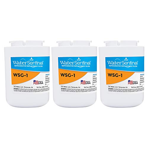 WaterSentinel WSG-1 冷蔵庫交換用フィルター GE、Hot Point、Kenmoreフィルターに対応 (3個パック) ホワイト/ブルー