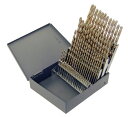 yÁzygpEJizChicago Latrobe 559 Series Cobalt Steel Short Length Drill Bit Set In Metal Case, Gold Oxide Finish, 135 Degree Split Point, Wire Size,