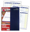 yÁzygpEJizAdams Bookkeeping Record Book, Weekly Format, 8.5 x 11 Inches, White (AFR70)