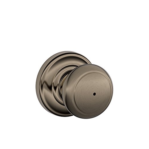 【中古】【未使用・未開封品】SCHLAGE Andover プライバシーノブ Andover Rose アンティークピューター FA40AND620/F40AND620AND