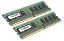 【中古】【未使用・未開封品】Crucial 16GB DDR2 PC2-5300 DC Kit
