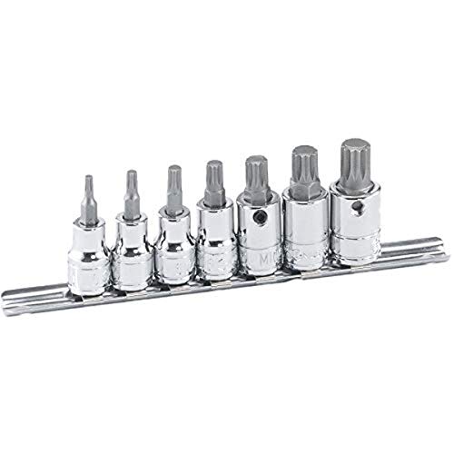 Genius Tools 7PC 3/8 Dr. Triple Square Bit Socket Set BS-307M by Genius Tool