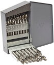 yÁzygpEJizCleveland C70368 29 Piece High Speed Steel Heavy-Duty Screw Machine Length Drill Bit Set, Uncoated (Bright) Finish, Round Shank, Spiral