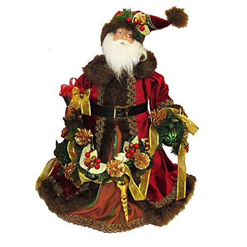 【中古】【未使用・未開封品】Kurt S. Adler, Inc. J0986 Kurt Adler 23'' Fabric Decorated Santa Tablepiece
