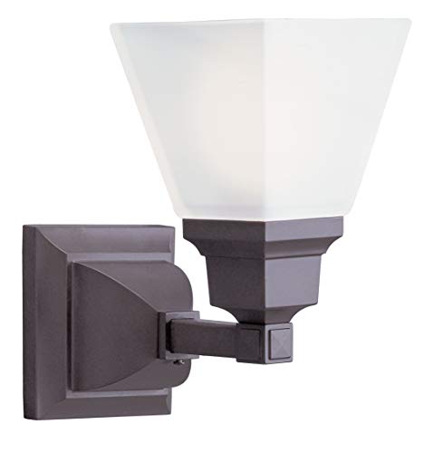 【中古】【未使用・未開封品】Livex Lighting 1031-07 Mission 1-Light Bath Light, Bronze by Livex Lighting