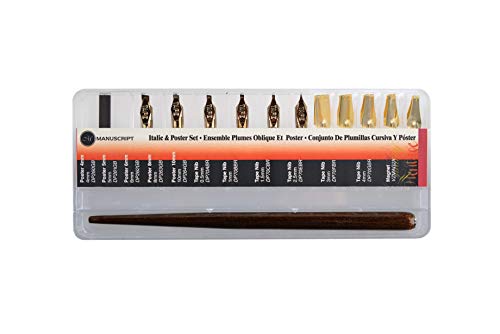 【中古】【未使用・未開封品】Manuscript Italic and Poster Nib Set in Selection Box アートペン (並..