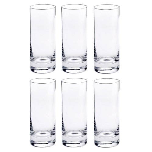 (Iced Beverage) - Schott Zwiesel Tritan Crystal Glass Iceberg Barware Collection Long Drink/Iced Beverage Cocktail Glass, Set of 6