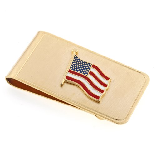 【中古】【未使用・未開封品】J。J。Westonアメリカ国旗マネークリップ。Made In The USA。