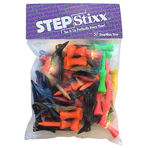 【中古】【未使用 未開封品】(Mixed Colors) - Pride Golf Tee 5.4cm 50 Count STEPSTIXX