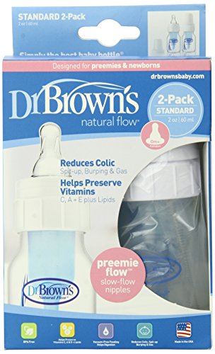 【中古】【未使用 未開封品】Dr. Brown 039 s Natural Flow Feeding Bottle, Polypropylene 2-ounce, 2 Pack by Dr. Brown 039 s (English Manual) 並行輸入品