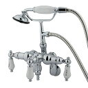 【中古】【未使用・未開封品】Kingston Brass Cc424T1 Clawfoot Tub Filler With Hand Shower - Poli...
