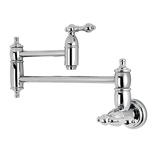 Kingston Brass Ks3101Al Restoration Pot Filler - Polished Chrome Finish