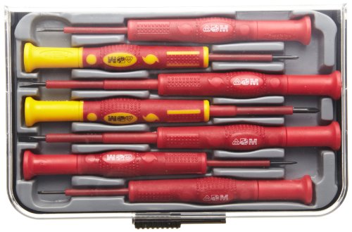 【中古】【未使用・未開封品】Morris Products 54232 Insulated Precision Screwdriver, 1,000 Volt, 7-Piece Set, Storage Case by Morris Pro...